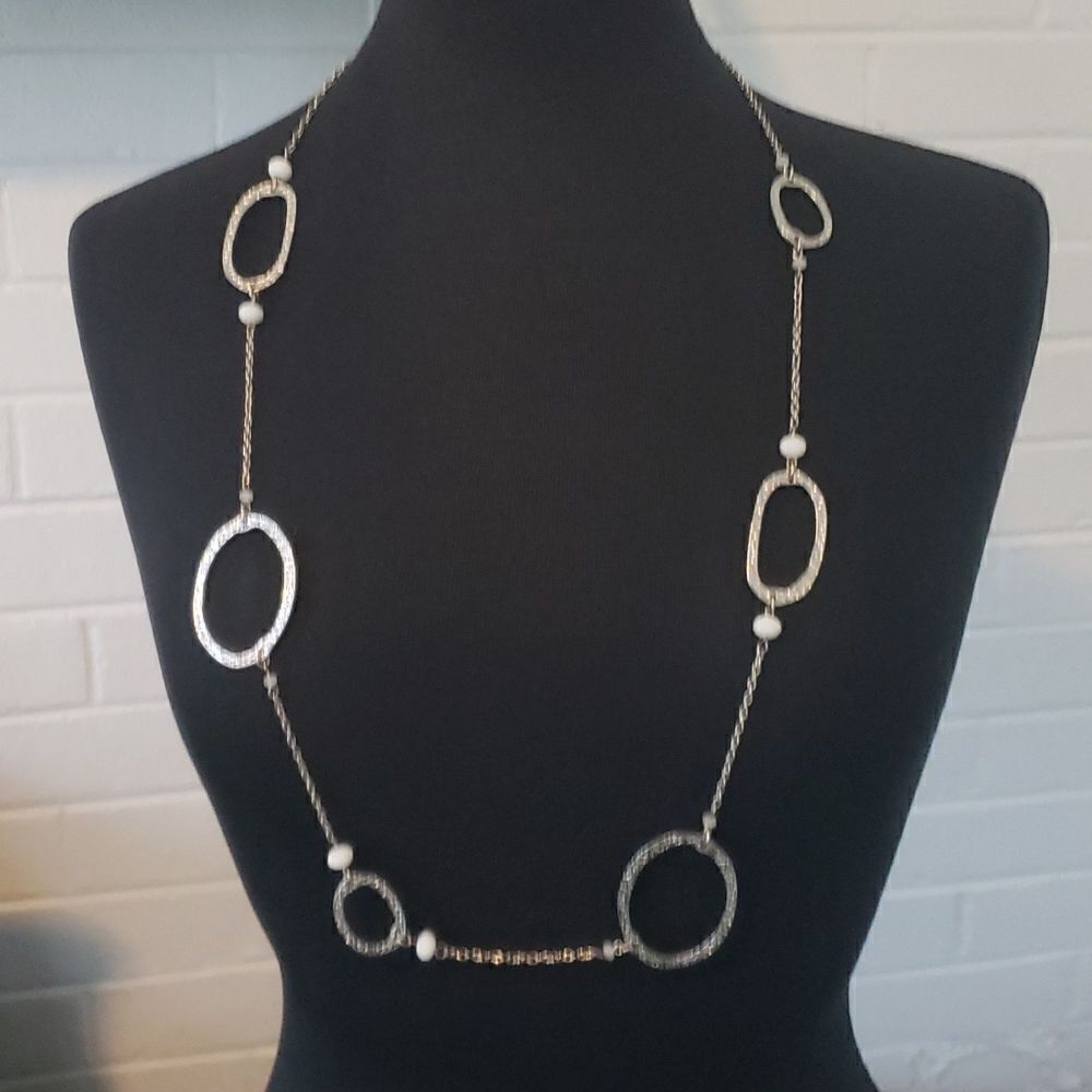Daisey Fuentes Silver Necklace